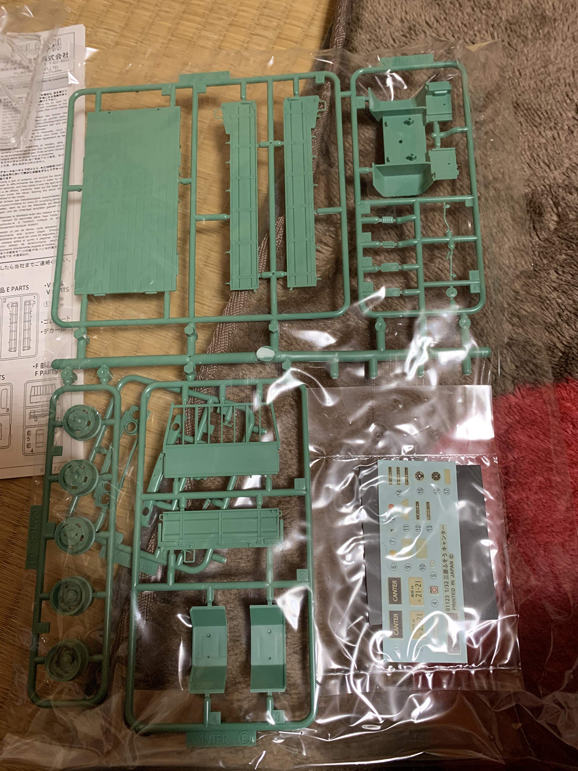 フジミ CANTER プラモデル 1/32 昭和50年 フジミ 1/32 トラック No.1 三菱ふそう キャンター (T200系